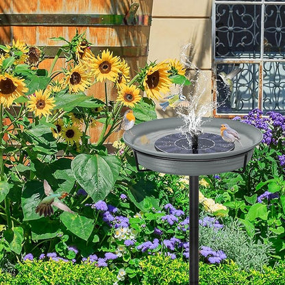 28In Freestanding Birdbaths Bowl Outdoor, Free Standing Garden Bird Bath Bird - Image 4