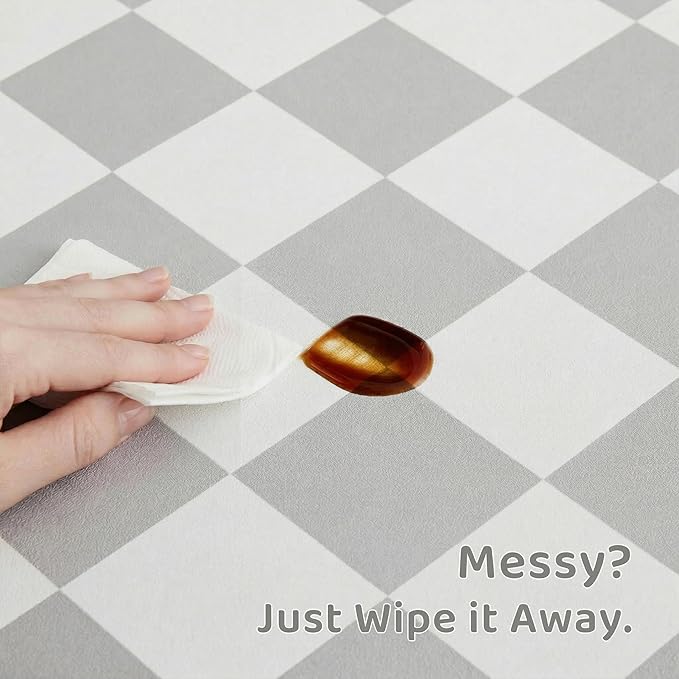 Checkered Dog Feeding Mat, Absorbent Mats - Image 5