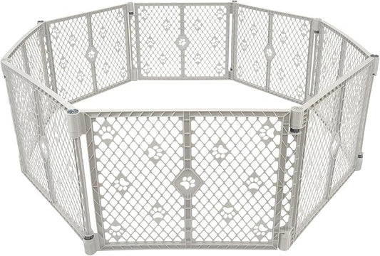 MyPet 8-Panel Paws Petyard, Durable & UV-Resistant Puppy Playpen, by NorthStatesMyPet