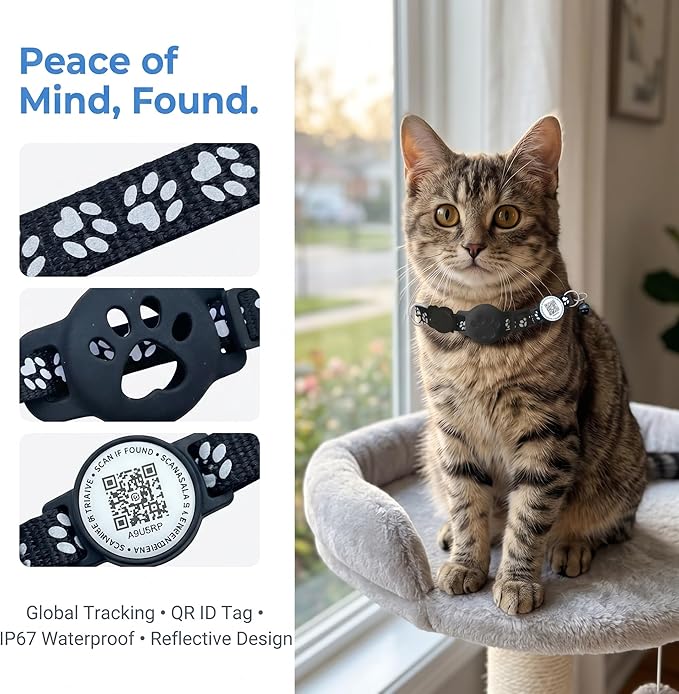 Cat Tracker with QR Code GPS Collar - Image 3