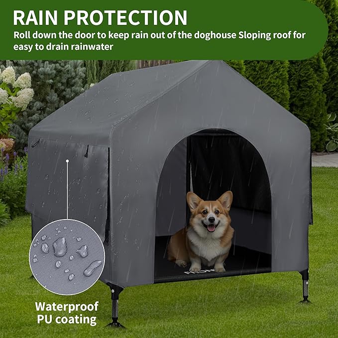 Summertrail 36" Large Dog House Outdoor Indoor - Image 3