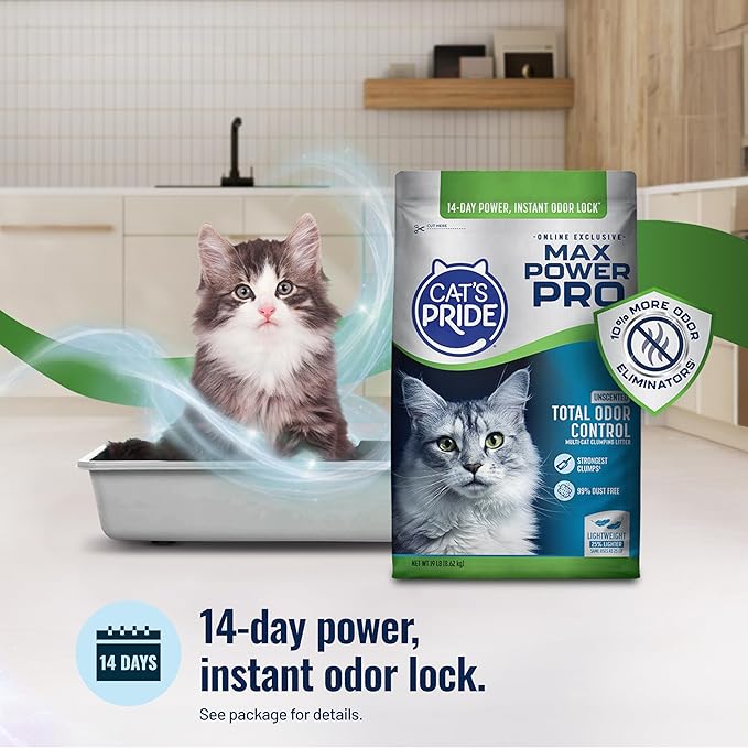 Cat's Pride Max Power Pro Lightweight Cat Litter, Unscented - Image 5