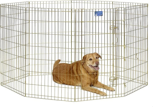 MidWest Homes for Pets Folding Metal Dog Exercise Pen, Indoor/Outdoor Playpen by MidWestHomesForPets