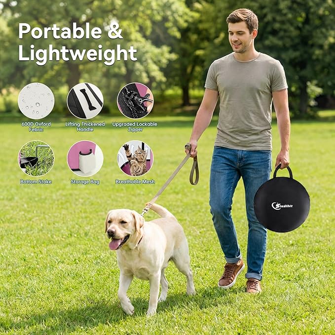 Dog Playpen, Cat Pet Puppy Pen, Portable Playpens - Image 4