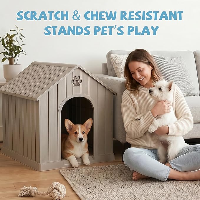 EFU Small Dog House Outdoor Indoor, Waterproof Puppy Dog House - Image 7