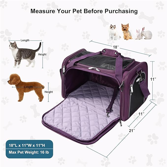 EliteField Deluxe Soft-Sided Pet Carrier, Travel Bag - Image 6