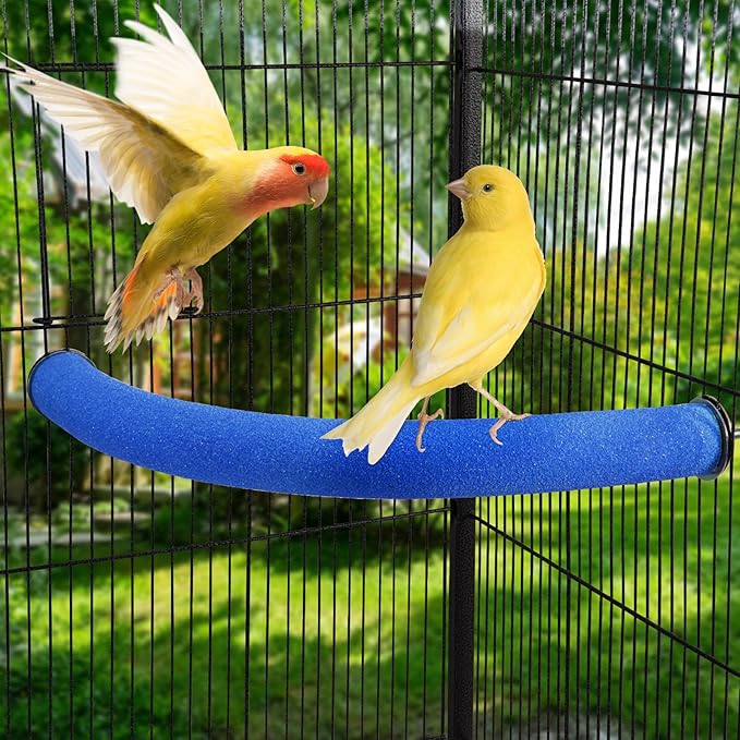 FrgKbTm U Shape Parrot Perch Stand Toy Bird Platform Sand Paw Grinding Clean - Image 2
