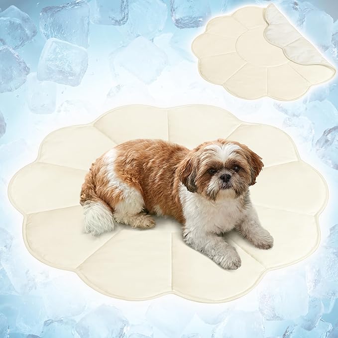 PetAmi Dog Cooling Mat, Flower Shape, Pet Pad by PetAmi