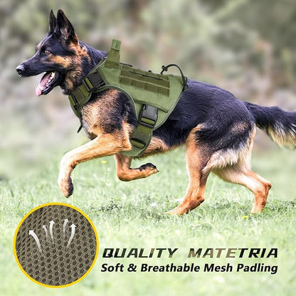 WINGOIN Tactical Dog Harness for Extra Large Dogs, Heavy Duty No Pull Dog - Image 6