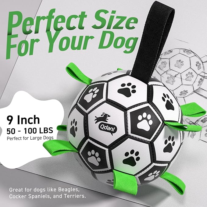 QDAN Dog Toys Extra Large Soccer Ball - Image 8