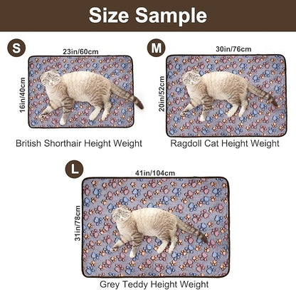 Dono 1 Pack 3 Dog Blankets, Soft Fluffy Fleece Pet Blanket Warm Sleep Mat Paw - Image 2