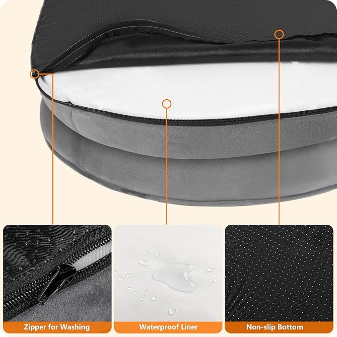 Dwanton Orthopedic Dog Bed for Extra Large Dogs - Image 6