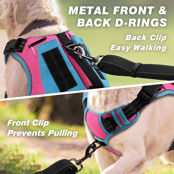 WINGOIN Tactical Dog Harness for Small Dogs, No Pull Harness - Image 4