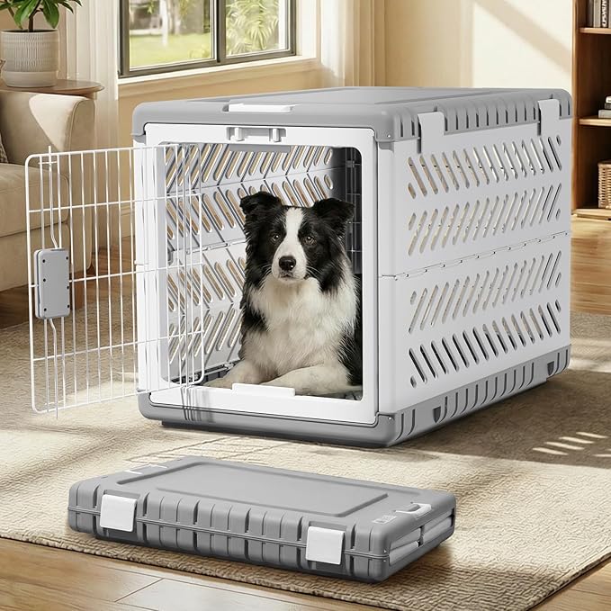Collapsible Dog Crate for Large/Medium Dogs by GardnerPet