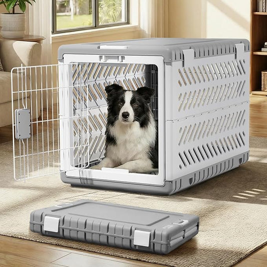 Collapsible Dog Crate for Large/Medium Dogs by GardnerPet