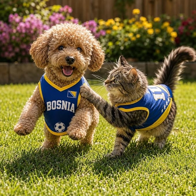 V-DECORPARKS Dog Jersey Custom Name Number, Pets Soccer Jersey - Image 4