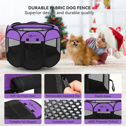 Siedihit Dog Playpen, Puppy Pet Playpen, Dog Crate Tent Cage Indoor/Outdoor - Image 4
