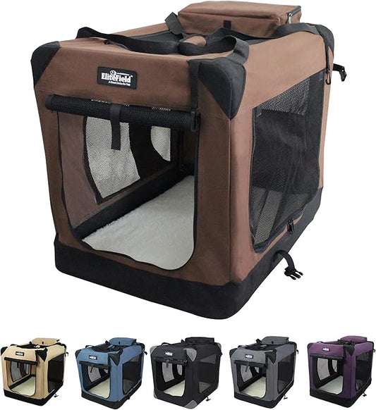EliteField 3-Door Folding Soft Dog Crate by EliteField