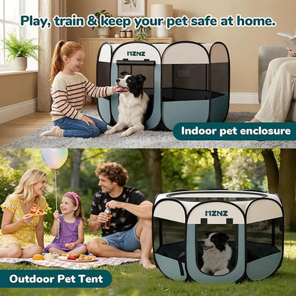 Dog Playpen, Portable Puppy Pet Crate Indoors - Image 5