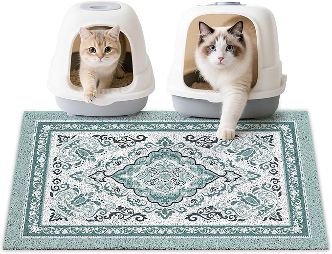 Unicorn Catcher Cat Litter Mat 33" x 22" Non-Slip Litter Box Mat Washable by UnicornCatcher