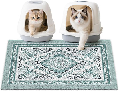 Unicorn Catcher Cat Litter Mat 33" x 22" Non-Slip Litter Box Mat Washable by UnicornCatcher