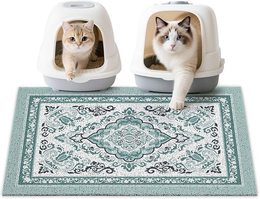 Unicorn Catcher Cat Litter Mat 33" x 22" Non-Slip Litter Box Mat Washable by UnicornCatcher