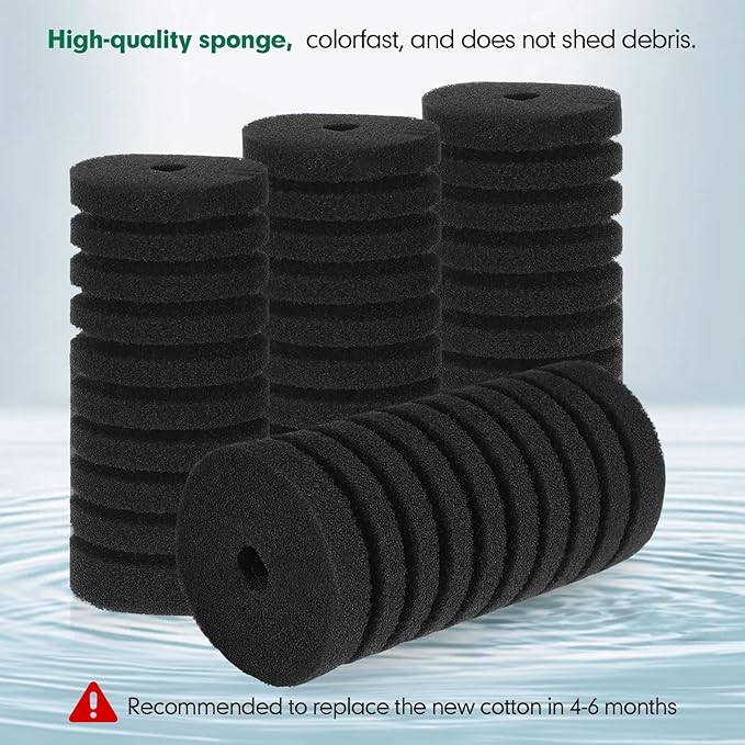 AQQA Replacement Aquarium Filter Sponge 4 Pack - Image 7