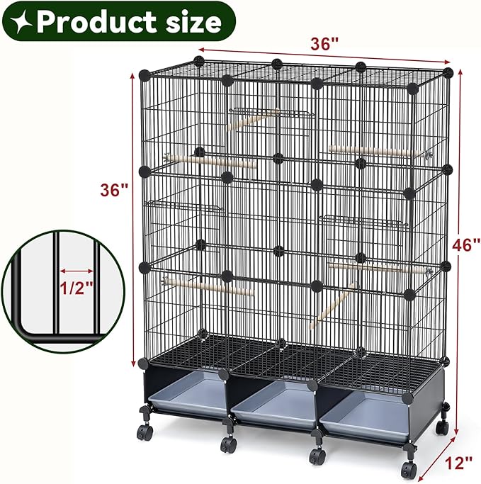 VISCOO Encrypted Bird Cage, - Image 2