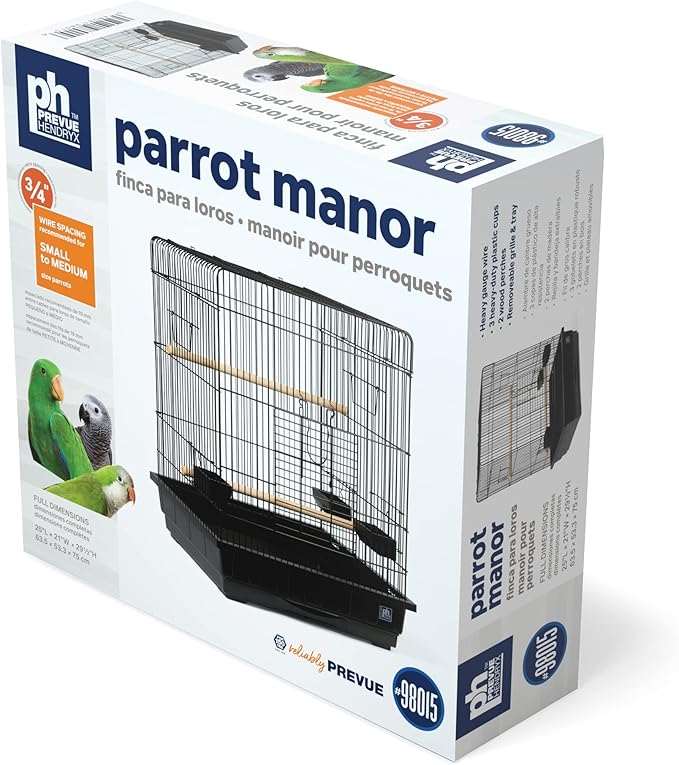 Prevue Pet Products Parrot Manor Metal Bird Cage - Image 3