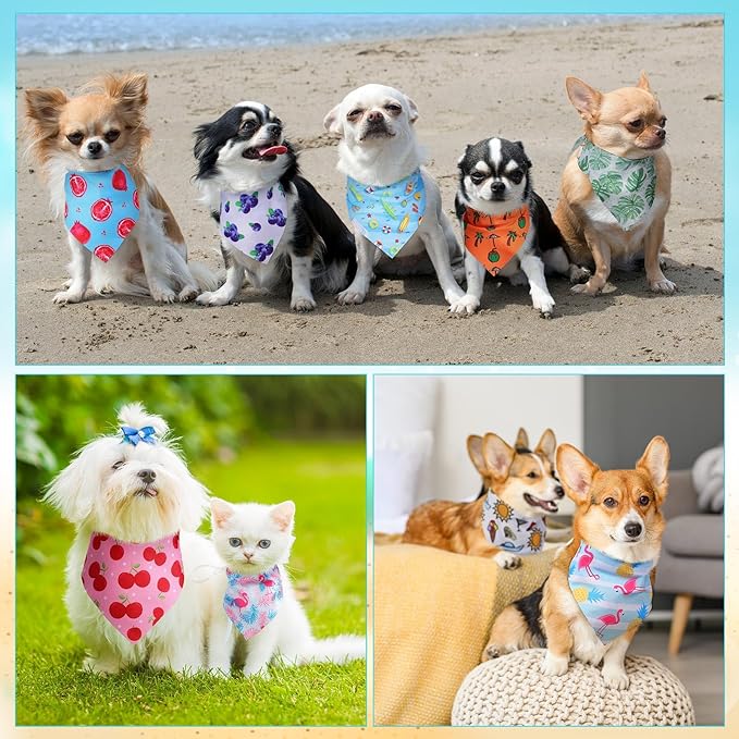 Huhumy 100 Pcs Dog Bandanas - Image 5
