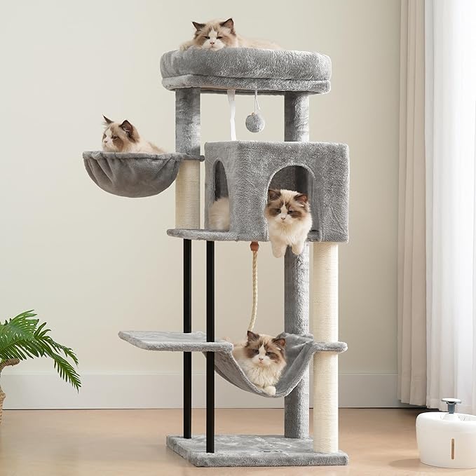 Gitelsnour Cat Tree, Cat Tower for Indoor Cats, 43.3 inch Cat Tree Tower - Image 8