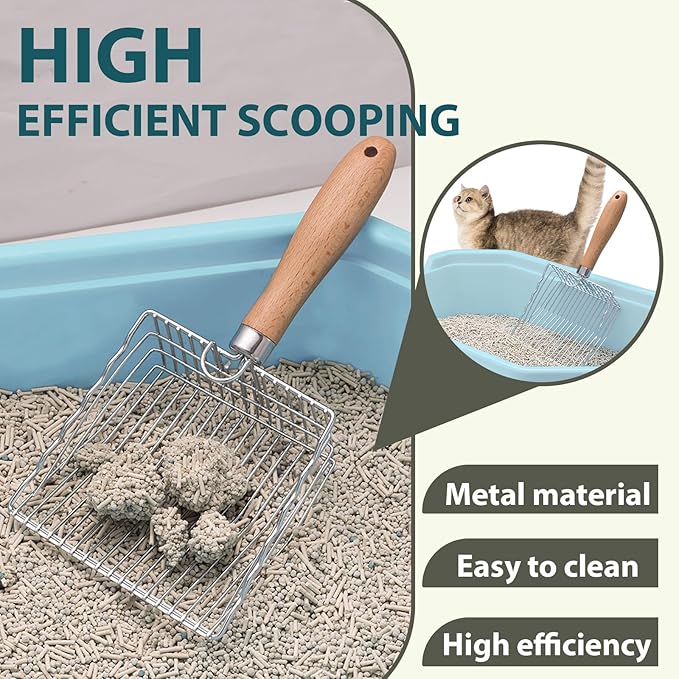Cat Litter Scoop, Kitty Metal Scooper - Image 5