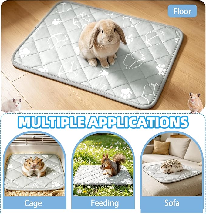 Homimp Summer Cooling Mat for Small Animals, Washable Rabbit Cool Pad, - Image 5