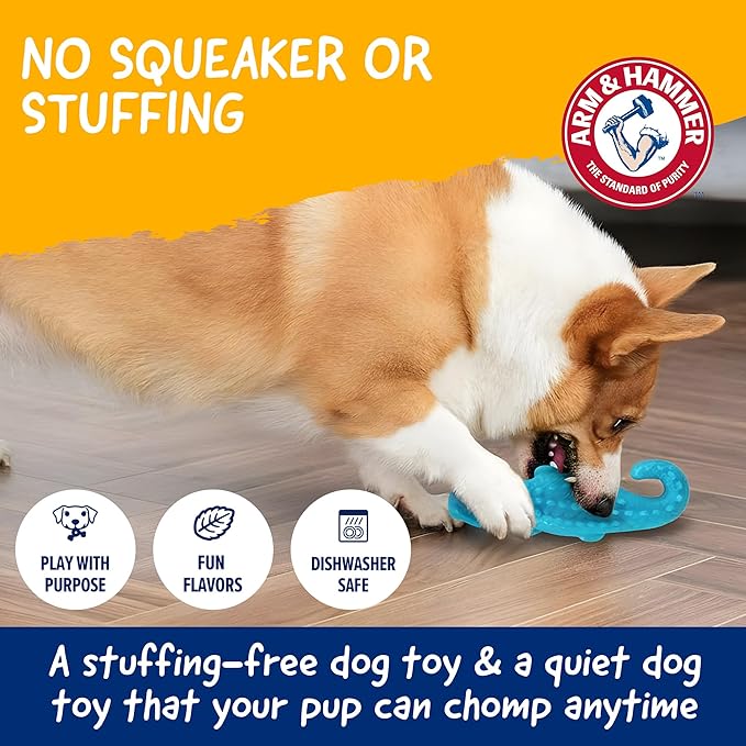 Arm & Hammer Nubbies Gator Dog Dental Chew Toy Mint Flavor Baking Soda Infused - Image 6