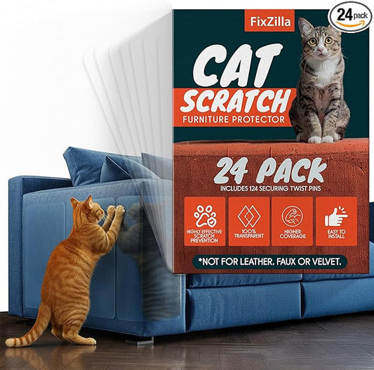 FixZilla Anti Cat Scratch Furniture Protector, Easy-to-Apply Scratching by FixZilla