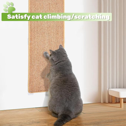 Natural Sisal Cat Scratcher Mat, Wall Scratcher Carpet, Cat Climbing Wall - Image 9