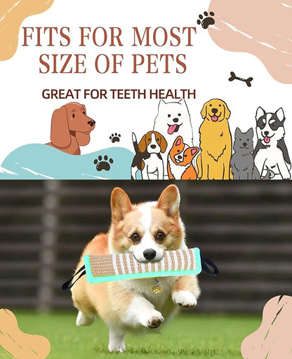 Clysoru Squeaky Tug Toy for Dogs Jute - Image 4