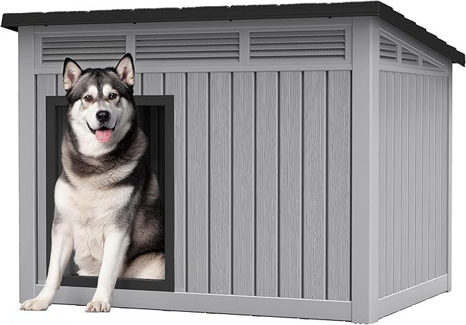 Fancyango Large Weatherproof Dog House by Warmnestforpets