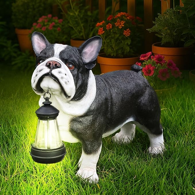 English Bulldog Dog Garden Statue by Sprgarde