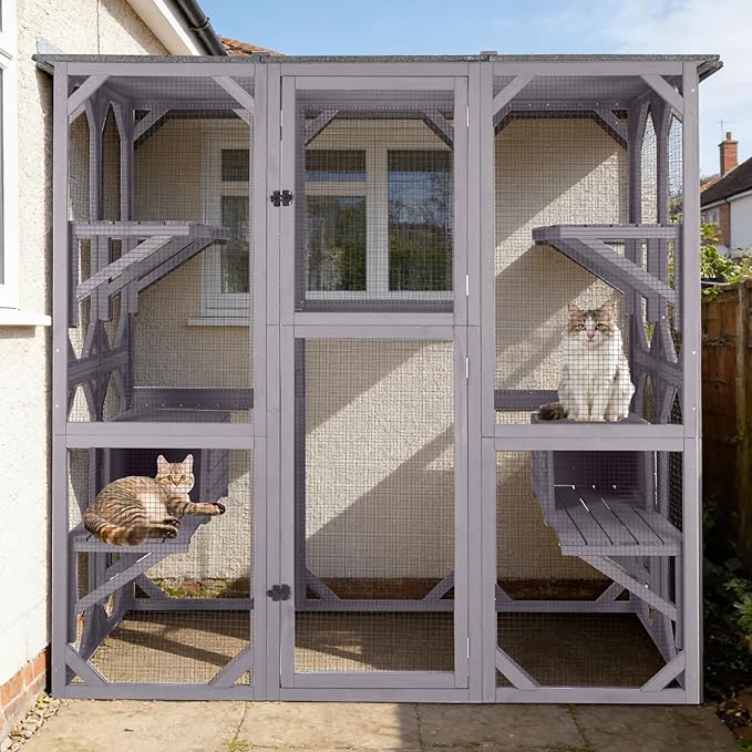 Aivituvin Catio Cat Enclosure Extra Large Window Cat House by Aivituvin
