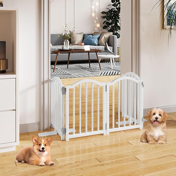 Snughome Short Dog Gate Indoor, Expands Up to 48’’ Wide Foldable Pet Gate - Image 5