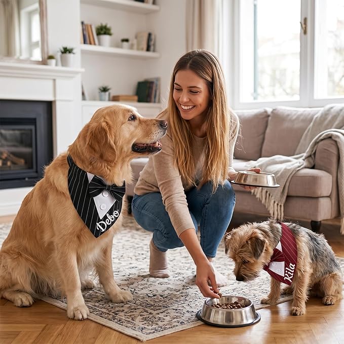 Personalized Wedding Dog Bandana - Image 6