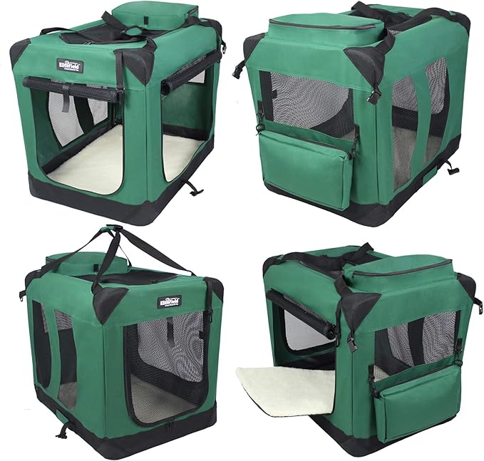 EliteField 3-Door Folding Soft Dog Crate - Image 3