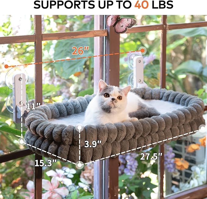 CHEERPALS Cat Window Perch for Indoor Cats Hammock for Window - Image 6