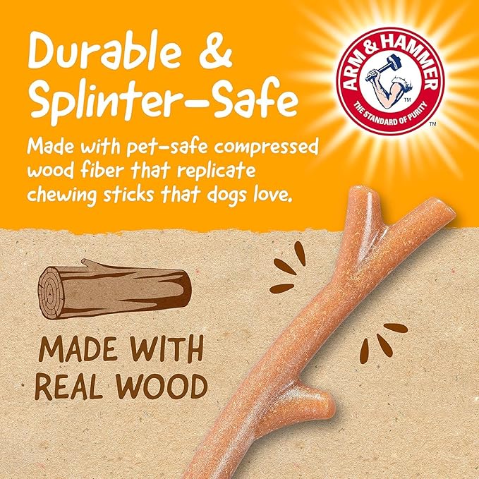 Arm & Hammer for Pets Barkies Tree Branch Compressed Wood Collection, 8 Inch - Image 5