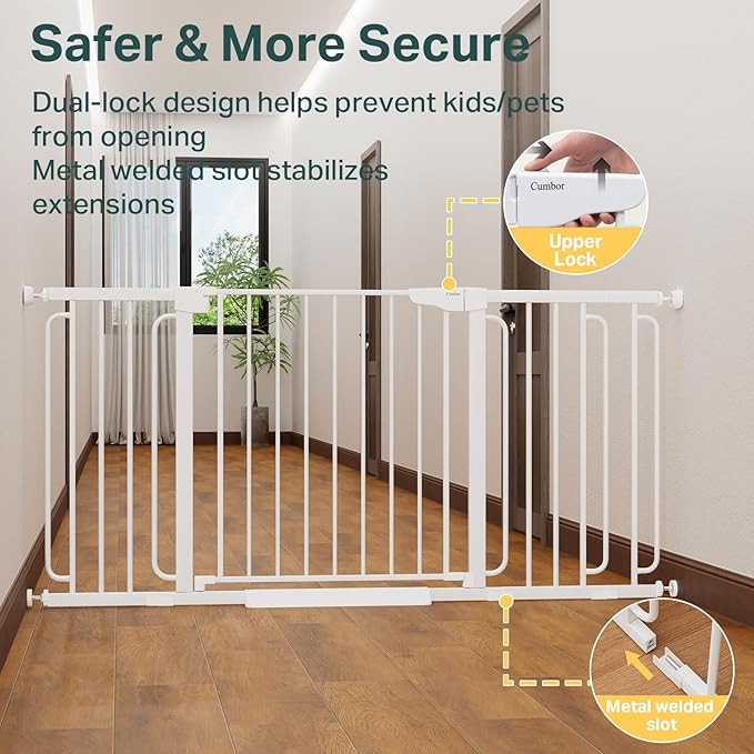 Cumbor 36.6-64" Extra Wide Baby Gate - Image 4