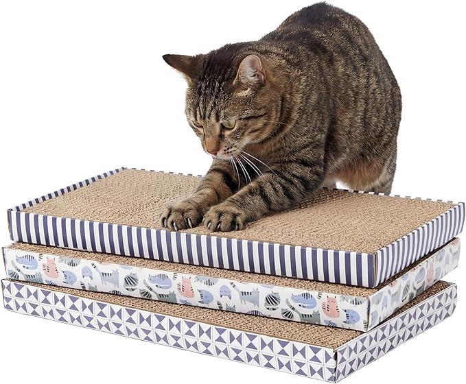 Kitty City 3-Pack XL Double Sided Corrugate Cat Scratcher Pads by KittyCity