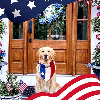 Huhumy 100 Pcs 4th of July Dog Bandanas 250th Anniversary Pet Bandanas Bulk - Image 5