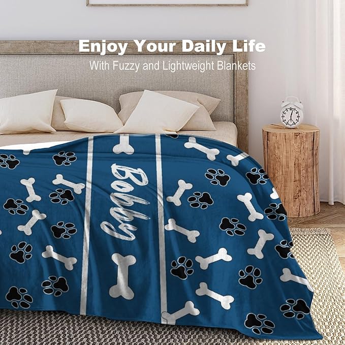 Artsadd Custom Pet Name Blanket, Personalized Dogs Blanket - Image 2
