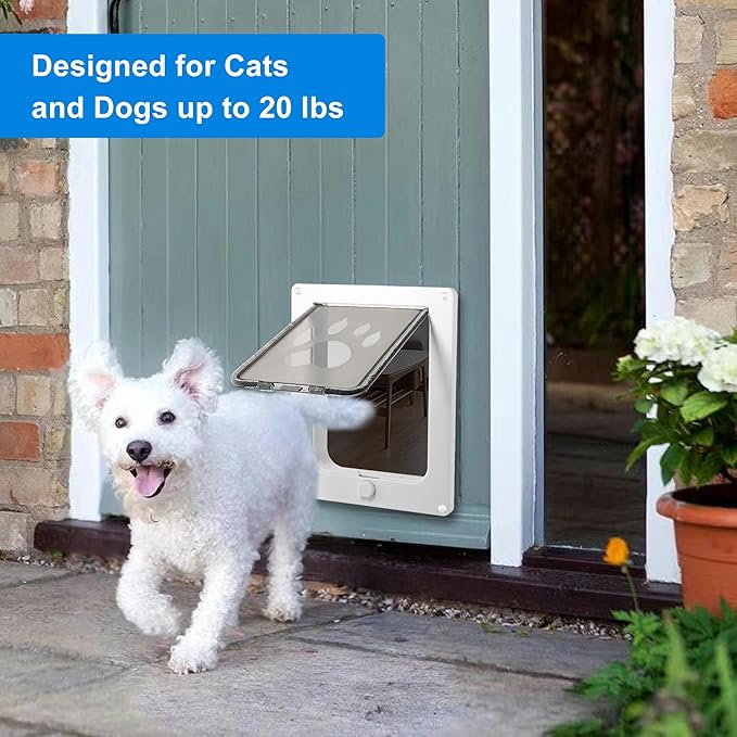 CEESC Dog Door for Pets Up to 20 lb, Weatherproof Pet Door for Cats and Dogs - Image 2